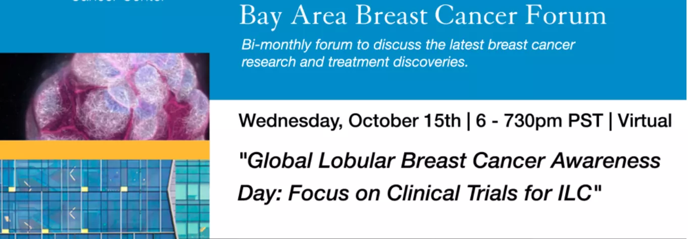 Banner that says Global Lobular Breast Cancer Awareness Day Focus on ILC Clinical Trials
